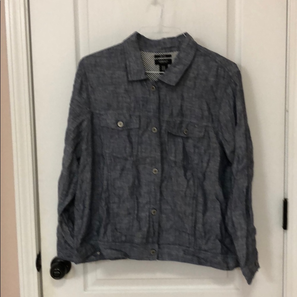 linen jacket. Jones and co from Jones New York 1x